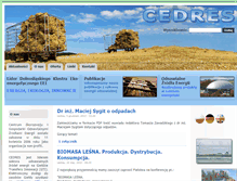 Tablet Screenshot of cedres.pl